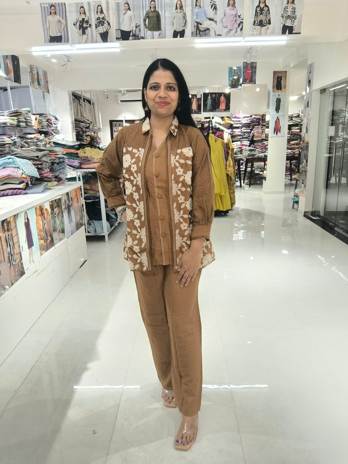 brown-color-stylish-cotton-co-ord-set