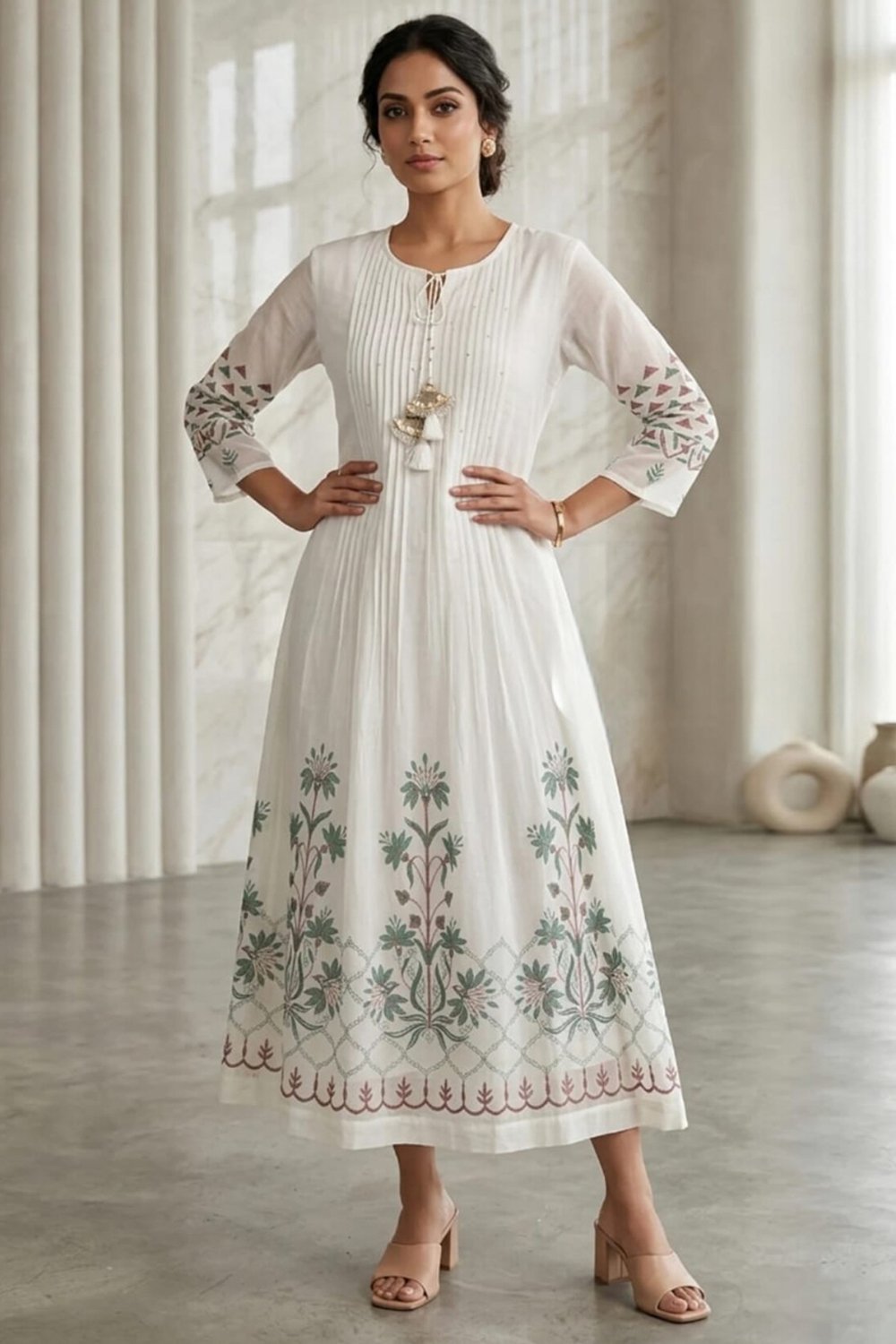off-white-pure-georgette-one-piece-dress