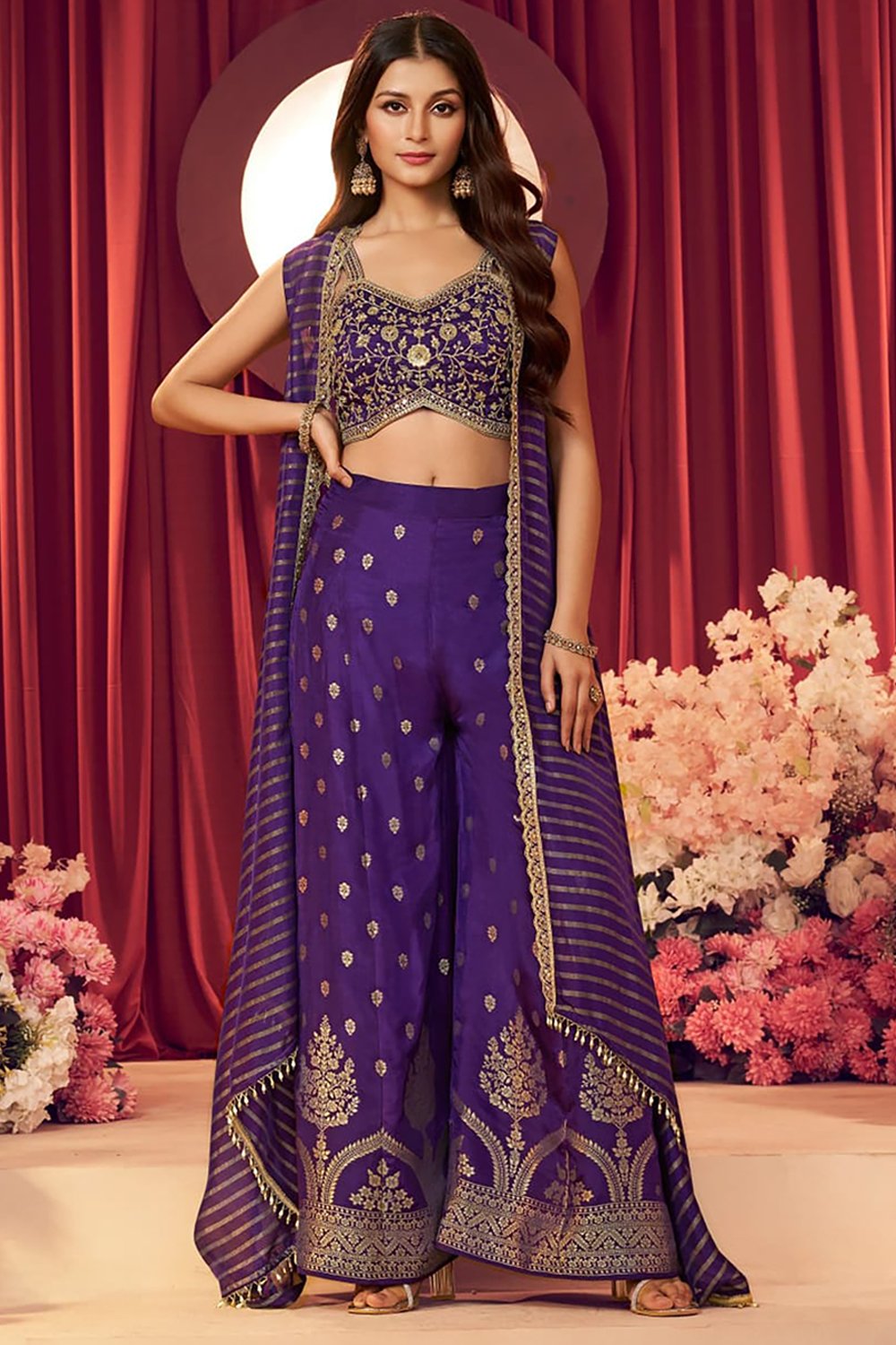 purple-palazzo-crop-top-jacket-indo-western-dress
